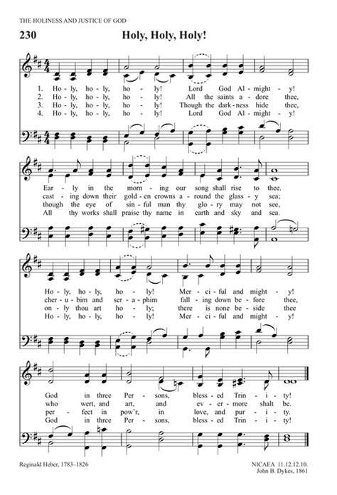 Hymn: Holy, Holy, Holy, Lord God Almighty .
